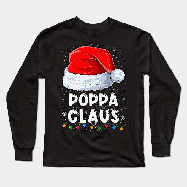 Poppa Claus Christmas Santa Family Matching Pajama Long Sleeve T-Shirt by tabaojohnny